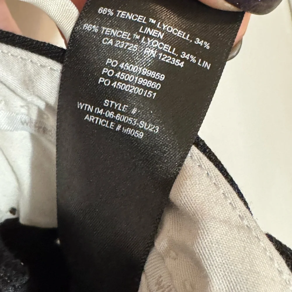 Wilfred  Elegant Black Linen Blend Pants